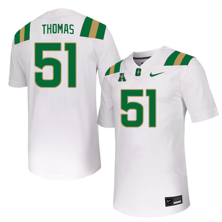Charlotte 49ers #51 Tyler Thomas College Football Jerseys Stitched Sale-White